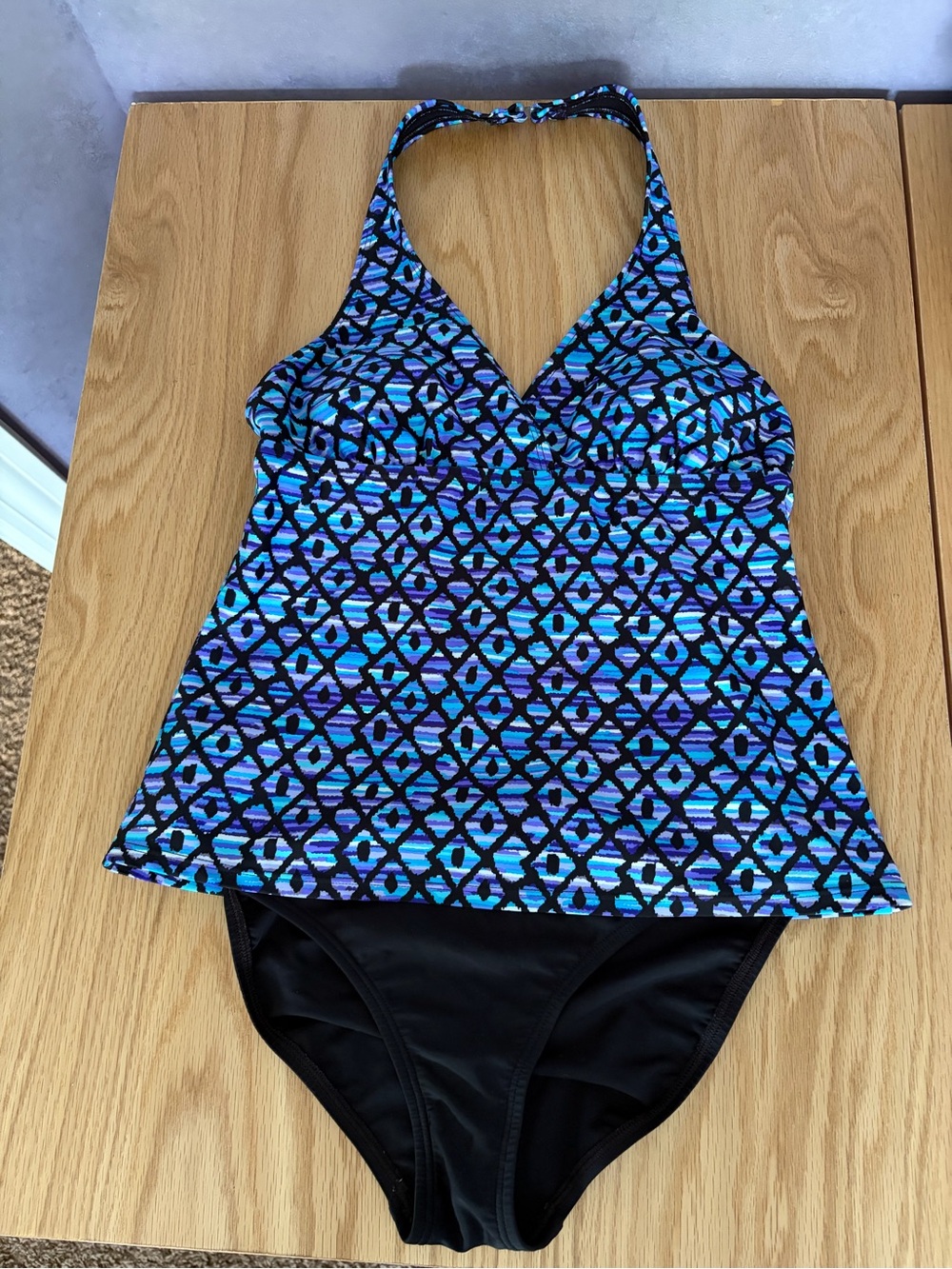 Speedo Black, Blue, and Purple Swimwear Set - Picture 2 of 8